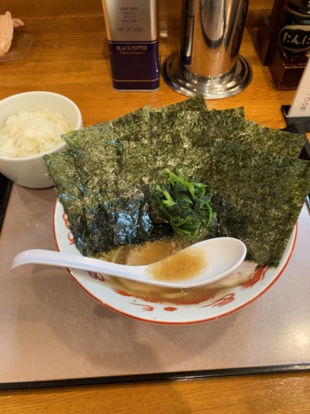 「らーめん＋のり＋ライス　1200円」@麺家 いわいの写真