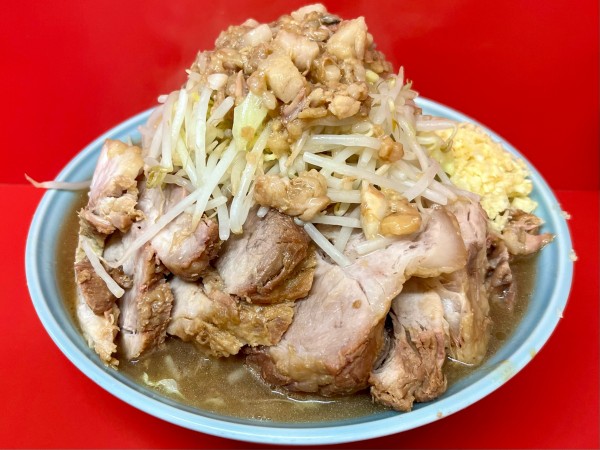 「大豚 ニンニク アブラ」@ラーメン二郎 一橋学園店の写真