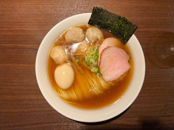 「支那そば味玉わんたん麺　1,100円」@支那そば かでかるの写真