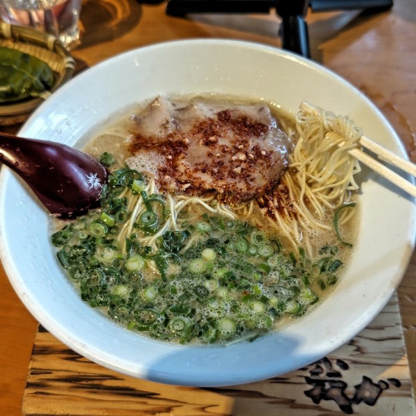 「らーめん(750円)」@麺屋 我ガ 久留米上津バイパス店の写真