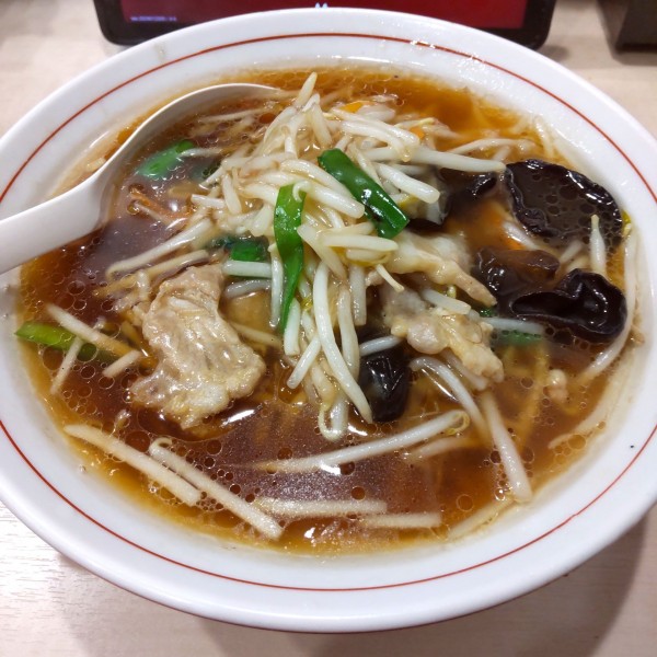 「もやしあんかけラーメン（￥680）」@天下一 五反田店の写真