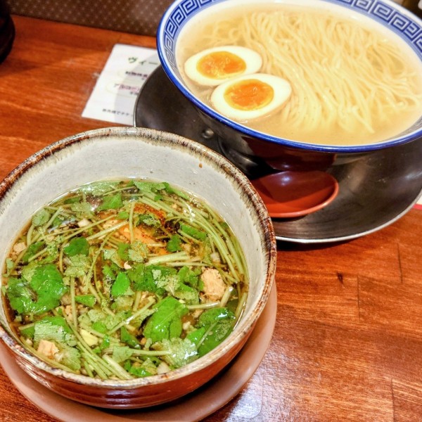 「黒酢仕立ての釜揚げつけ麺」@東京らあめんタワー 芝大門本店の写真