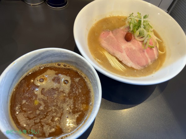 「釜揚げ煮干豚骨つけソバ(平九郎コラボ)1500円」@煮干乱舞の写真