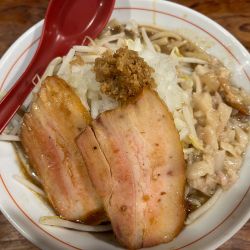 角ふじラーメン中盛固め