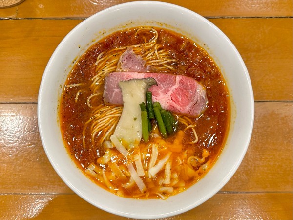 「★＜毎月1日限定＞トマトラーメン バターライスセット🍜¥1,50」@麺屋 Hulu-luの写真