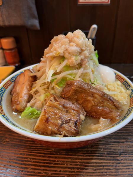 「【限定】豚野菜」@麺屋たつみ 喜心 秩父店の写真