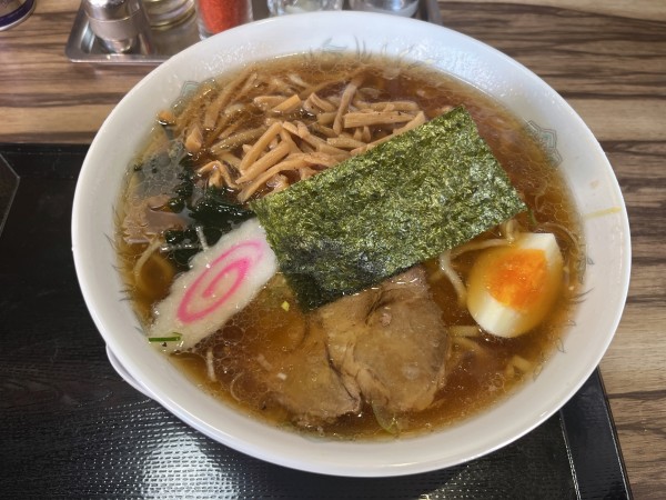 「メンマらーめん　麺硬　1120円」@池袋大勝軒 川越店の写真