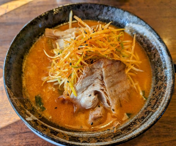 「辛ねぎ味噌ラーメン935円(赤味噌)」@ラーメン屋 縁の写真