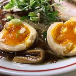 ラーメン煮卵サービス