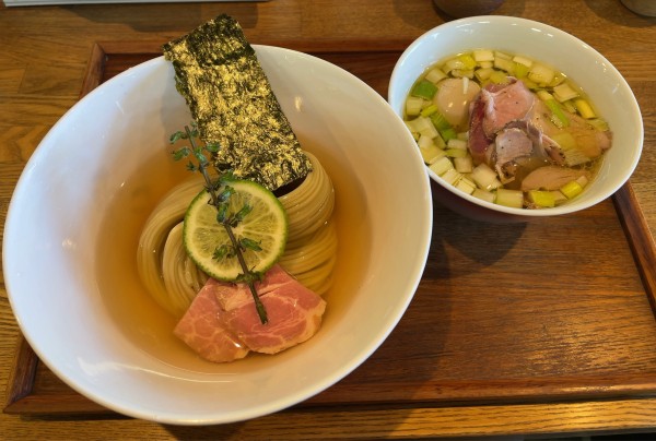 「味玉 昆布水つけ麺 ちょい肉増し 塩(並)」@YOKOKURA STOREHOUSEの写真