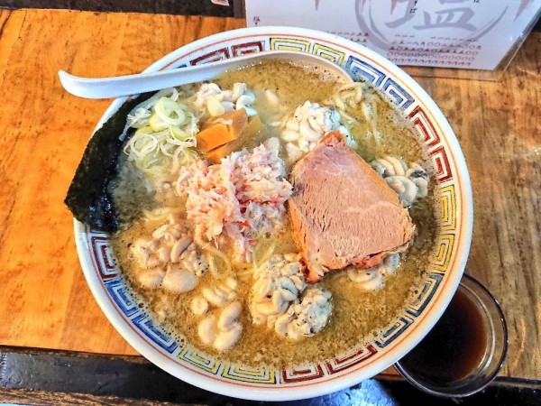 「ずわい蟹と白子の塩(白子増し)」@塩そば 桑ばらの写真