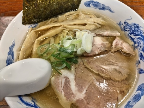 「貝だし地鶏中華そば（塩）」@貝だし地鶏中華そば あん藤 えのしま店の写真