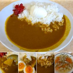エッグカレー＋けんちん汁＝720円
