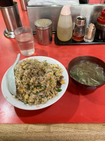 「チャーハン大盛り　餃子」@元祖つけ麺大王 鮫洲店の写真
