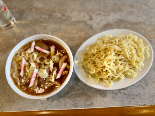 「チャーシューつけ麺 1150円＋野菜100円」@つけ麺ハレマルの写真