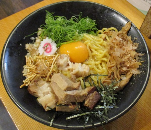 「釜玉油そば(並盛)950円」@油そば専門店 GACHIの写真