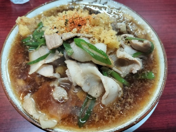 「肉めん　天かす　650円」@肉めん 肉めし すず気の写真