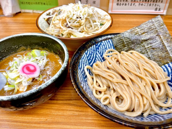 「炒め野菜味噌つけ麺（1200円）」@大勝軒ROSSO－ロッソ－の写真