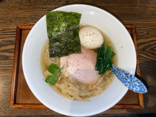 「山椒白醤油(¥950)味玉(¥100)」@メンドコロ Kinariの写真