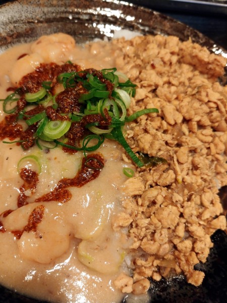 「激辛チキンキーマ＆パイタンGES 合がけ」@南船場ゴヤクラの写真