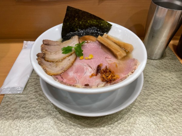 「黄金貝らーめん」@なにわ麺次郎の写真