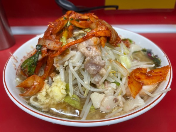 「ラーメン　スーパーキムチ」@ラーメン二郎 湘南藤沢店の写真