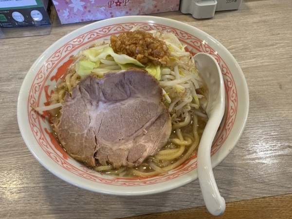 「ふじ麺（中盛・250g・こってり）980円→500円」@景勝軒 高崎総本店の写真