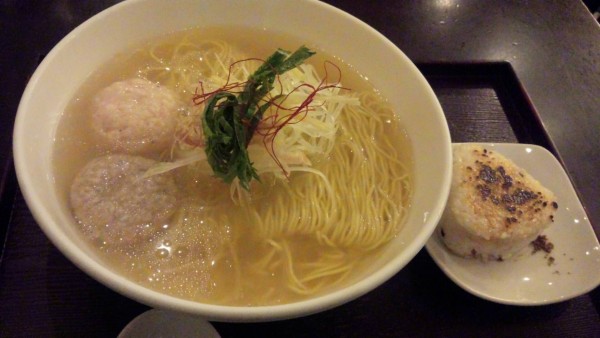 「あら炊き塩らぁめん へしこ焼きおにぎり付き」@麺屋 海神の写真