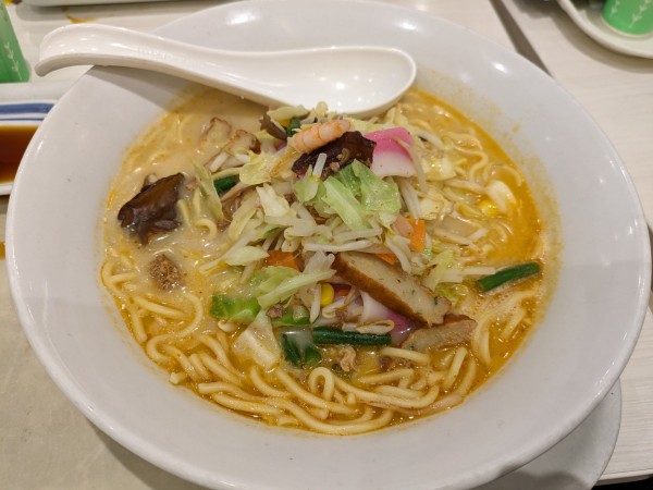 「ピリ辛ちゃんぽん➕麺2倍」@長崎ちゃんぽん リンガーハット イオンモール浦和美園店の写真