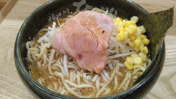 「味噌ラーメン、大盛り」@味噌らーめん 柿田川ひばり 恵比寿本店の写真