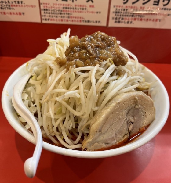 「辛ラーメン大300g3辛(1100円)」@豚ゆうの写真