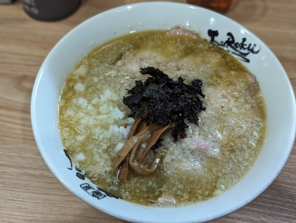 「おやすみラーメン限定背脂煮干」@麺屋 丈六の写真