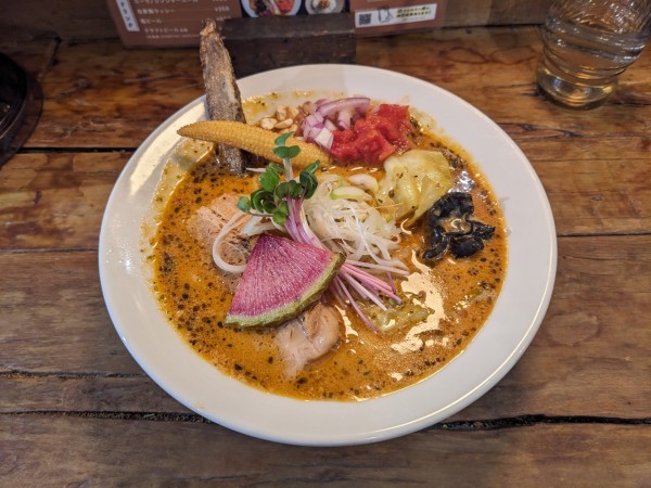 「スパイスラーメン　1200円」@スパイスラーメン 点と線. 下北沢店の写真