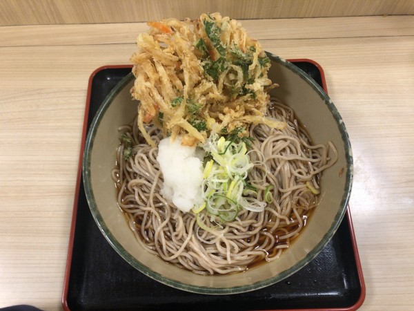「冷かき揚げそば」@名代 箱根そば 祖師ヶ谷大蔵店の写真