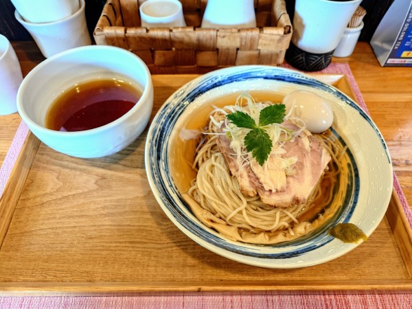 「限定 奥久慈しゃものつけそば+味玉」@中華蕎麦 はざまの写真