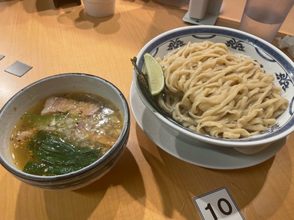 「特製鰹昆布水つけ麺（塩）」@中華そば 千乃鶏の写真