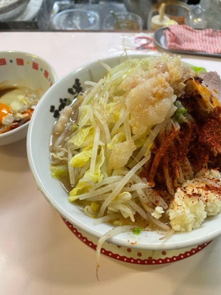 「小ラーメン ゼンマシ四川辣油アオトウ スペシャル卵」@成蹊前ラーメン 吉祥寺の写真