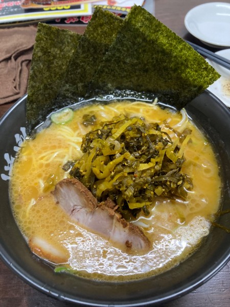 「高菜ラーメン」@ラーメン道楽 環八矢口渡店の写真