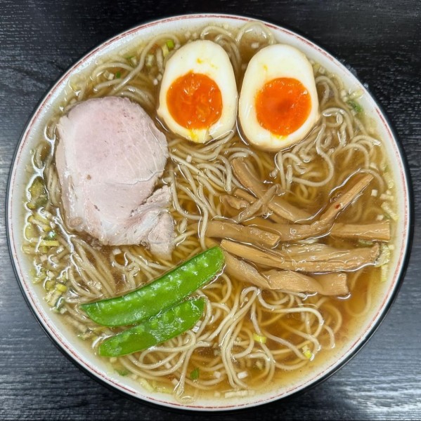 「煮卵入り中華そば」@中華そば みずさわ屋の写真