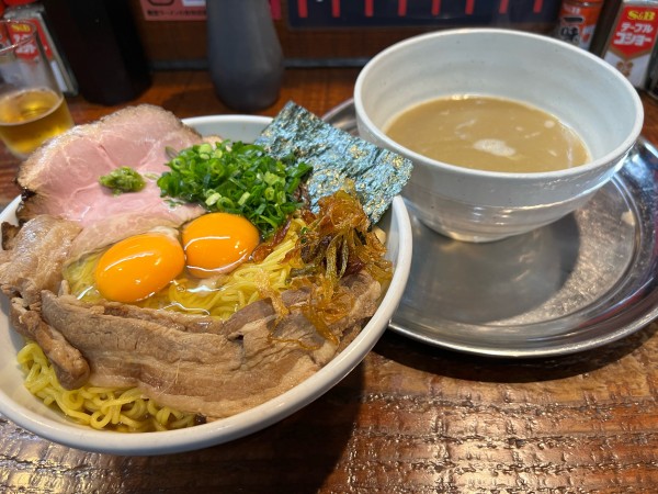 「‼️ゼロスープ‼️ あん肝と甘海老 限定4番　焦がしバター醤油T」@元祖一条流がんこラーメン たま館分店の写真