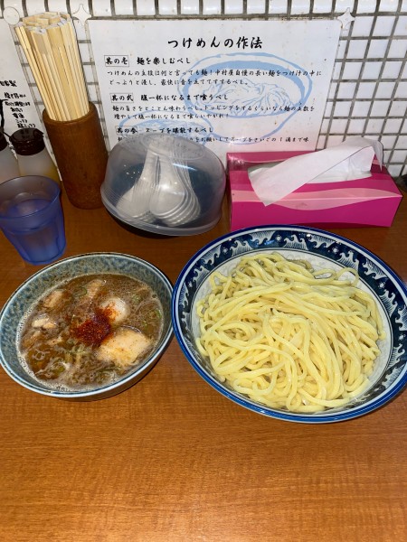 「つけめん2玉味付玉子¥1,280円」@中華そば 中村屋の写真