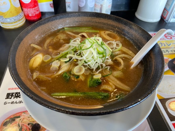「和風カレーラーメン餃子セット(990円)」@幸楽苑 高萩店の写真