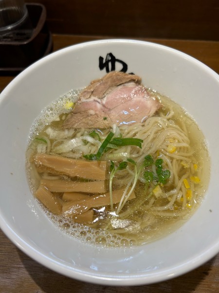 「淡麗煮干しラーメン　塩」@ラーメン専門店ゆうひ屋の写真