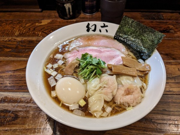 「特製醤油そば 1280円 大盛150円」@中華そば 幻六の写真