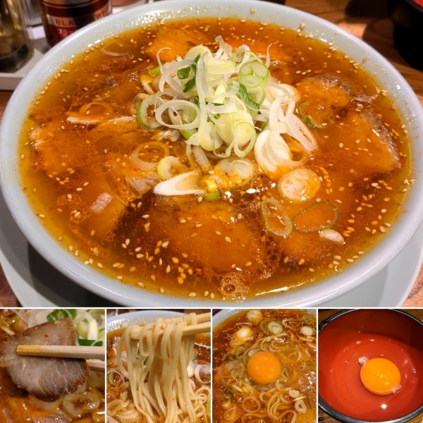 「辛味中華(1辛)＋生卵＝1000円」@浅草 生田庵の写真