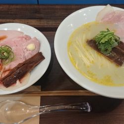 牡蠣塩らーめん&肉丼