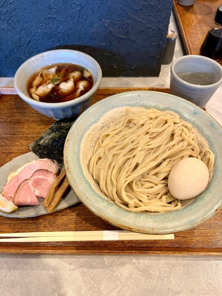 「つけ麺清澄【TP】特製、ワンタン2個、大盛」@Homemade Ramen 青麦の写真