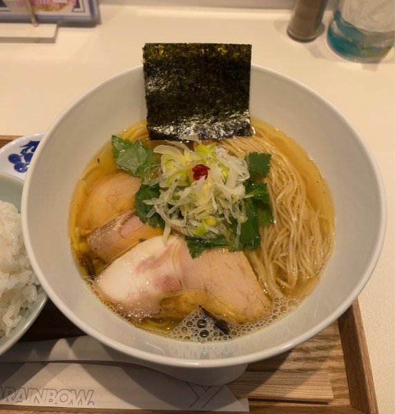 「荒節柚香そば/塩（1200円）」@上方レインボーの写真