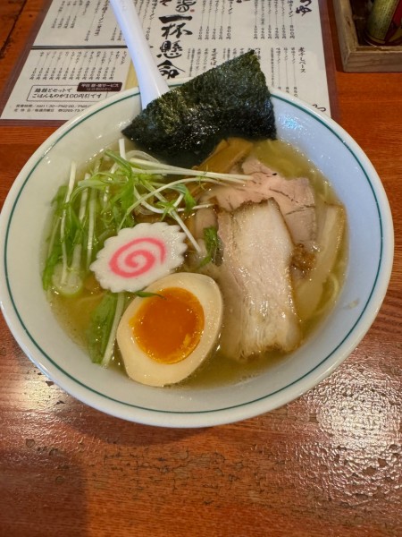 「煮干しベース塩ラーメン　中盛」@麺屋二八の写真