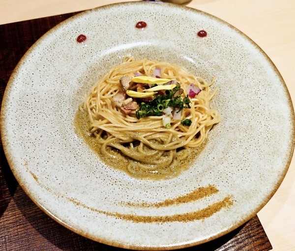 「蟹の〆そば」@与しおかの写真